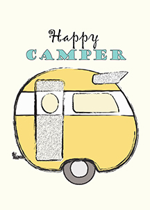 Happy Camper Printable from Mrs. Padilly's Travels