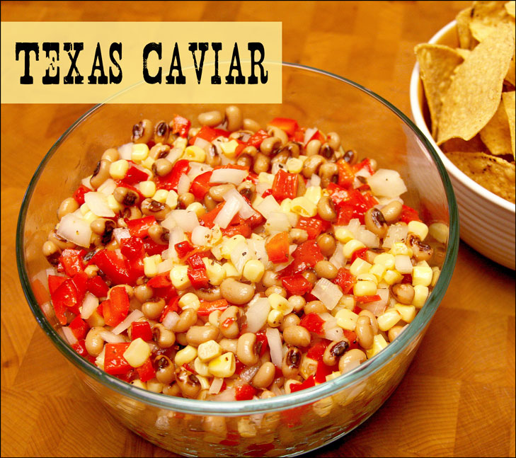 Bowl of Texas Caviar & Chips