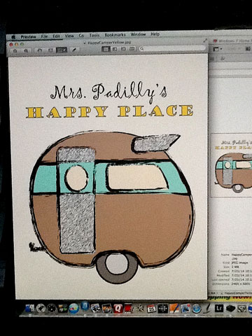 Mrs. Padilly's Happy Camper Desing